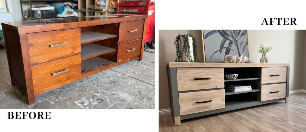 Meuble relooké avant/après : exemples et conseils utiles