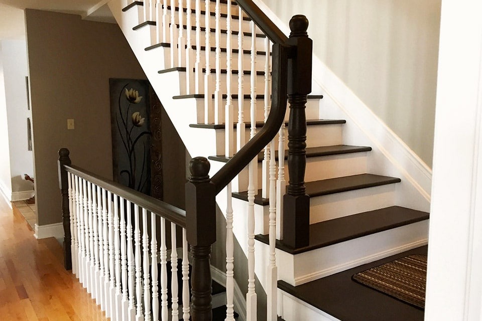 peinture sur escalier en bois peinture sur escalier en bois