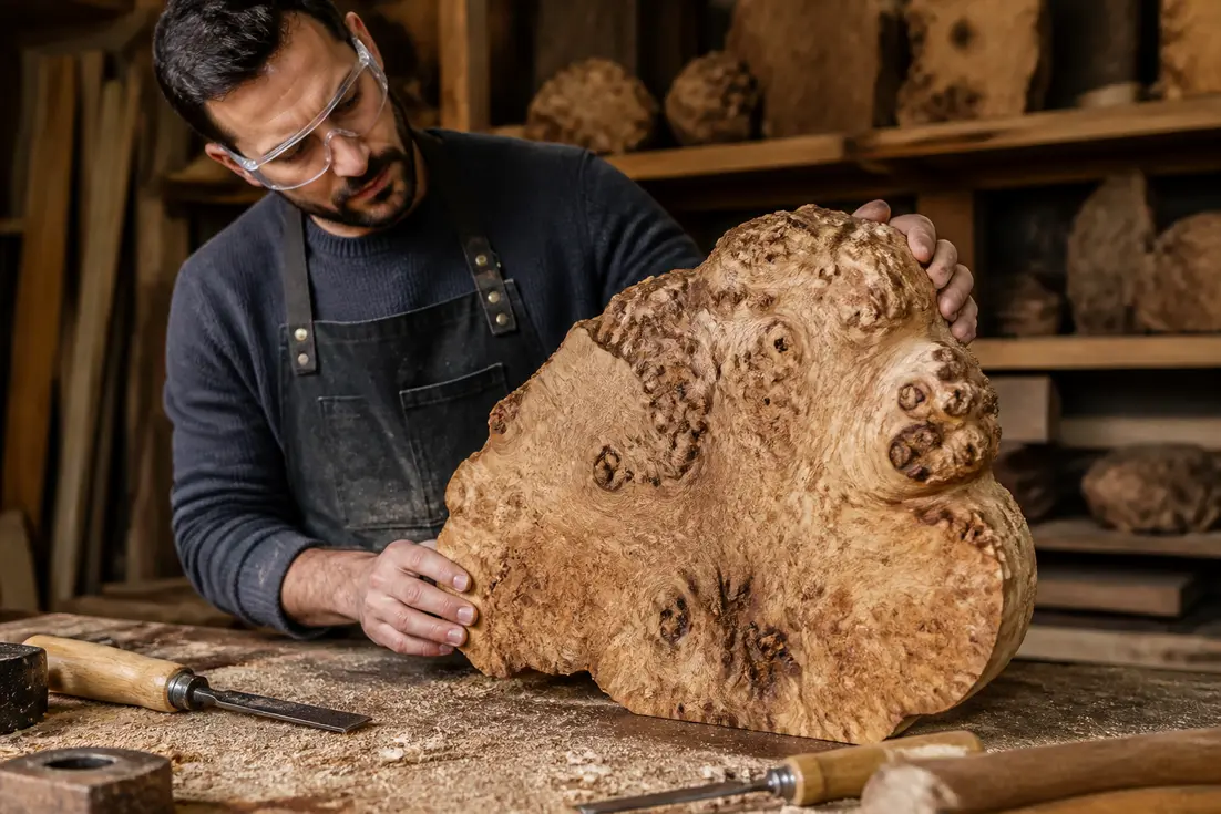 Qu'est-ce qu'une loupe de bois et comment la travailler ?