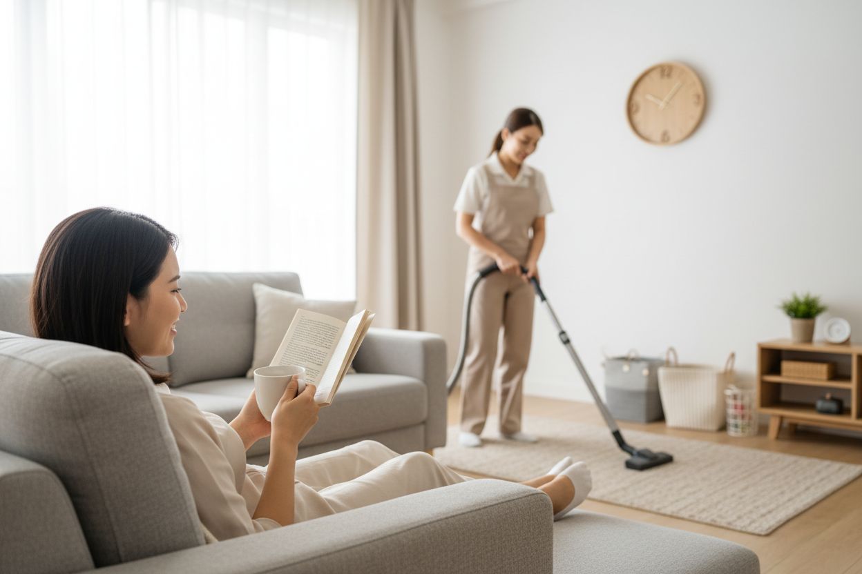trouver du temps libre grâce au ménage à domicile